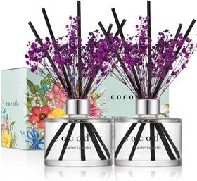 Cocodor Co. Ltd 744110192827 Preserved Real Flower Reed Diffuser/garden Lavender / 6.7oz 200ml 2 P