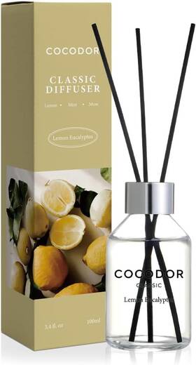 Cocodor Co. Ltd 8809873138924 Classic Reed Diffuser/lemon Eucalyptus/3.4oz 100ml /1 Pack/fragrance Sce