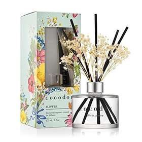 Pcofl200whex Cocodor Co. Ltd Preserved Flower Reed Diffuser/white Jasmine/6.7oz 200ml /1 Pack/home