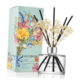 Pdi00431 Cocodor Co. Ltd Flower Reed Diffuser Set / Real Flower/6.7ounce/1pack White Jasmine