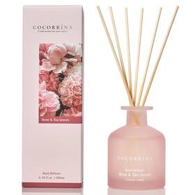 Cocorr Na 716035708469 Reed Diffuser - Rose And Tea Leaves 6.76oz With Sticks Home Fragrance Ess