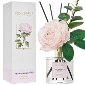 Cocorr Na 764097399408 Flower Reed Diffuser - White Peach Oolong 6.7oz Scented Wi