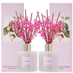 Cocorr Na 764097401293 Reed Diffuser Set - White Peach Oolong 2 Packs 6.7oz
