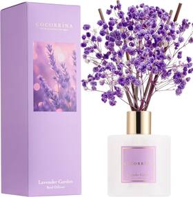 Cocorr Na 764923400896 Reed Diffuser - Lavender Garden 6.7 Fl.oz Set With Stic
