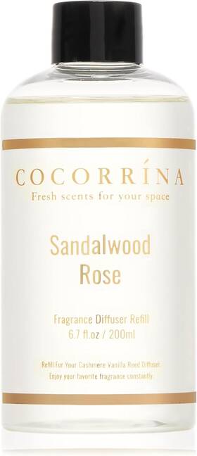 Cocorr Na 768924579483 Refill - Sandalwood Rose 6.7 Fl.oz Reed Diffuser With 8 Sticks