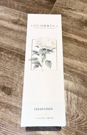 B1-a1 Cocorrina Reed Diffuser Set 6.7 Oz Clean Linen Scented With Sticks