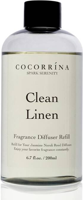 Cord2819 Cocorrina Cocorr Na Clean Linen Scented Reed Diffuser Oil With 8 Sticks Fragrance