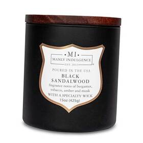 Colonial Candle 665098599487 Scented For Men Bergamot Tobacco Amber And 15 Oz Black Sandalwood