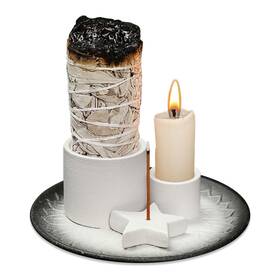 Comeon 1176443 Palo Santo Holder Backflow Incense Burner Candle Sage B