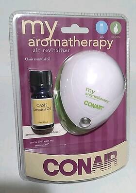 Ar04 Conair My Aromatherapy Air Revitalizer - Home Fragrance Oil Fan Diffuser New