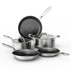 Ymx801 Cooker King Stainless Steel Cookware Set Pots And Pans Non Stick Hybrid