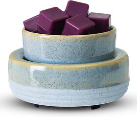 01-bright Copinpin D7506 Wax Melt Warmer Ceramic Candle Melter Melting Light Blue