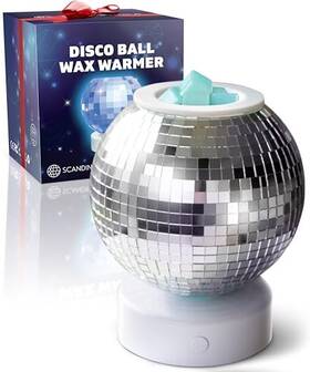 Cg24ww Corvino Disco Ball Wax Warmer Rotating With Colors Changing Night Light Cute Scent