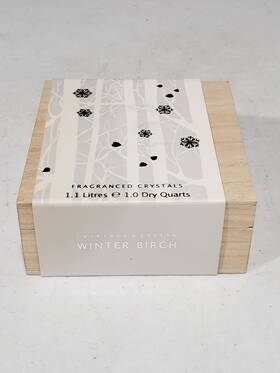 Crabtree & Evelyn 044936119221 New And Winter Birch Scented Crystals Wood Box 1 Dry Quart