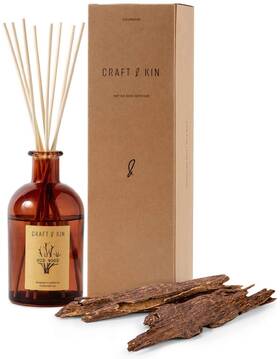 Craft & Kin 705833259549 Oud Wood Diffuser Reed All Natural Essential Oil And 8 Rattan Scent