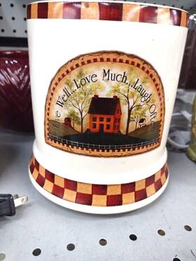 Crazy Mountain 736850211562 Votive Jar Candle Warmer Inch Live Well Love Much Laugh Often / H