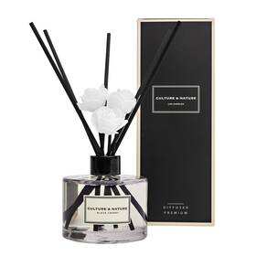 Culture & Nature 850024255005 Reed Diffuser Set 6.7oz 200ml Black Cherry Scented With Sticks Hom