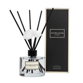 Culture & Nature 850024255050 Reed Diffuser Set 6.7oz 200ml Clean Cotton Scented With Sticks Hom