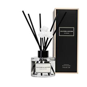 Culture & Nature 850024255678 Reed Diffuser Set 4oz 120ml Clean Cotton Scented With Sticks Home