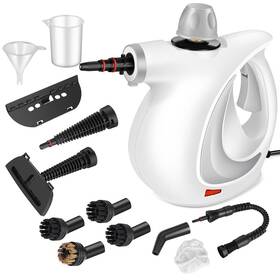 Jq-398 Curmedi Handheld Pressurized Steam Cleaner With 12 Pcs Accessories Steamer For Clean