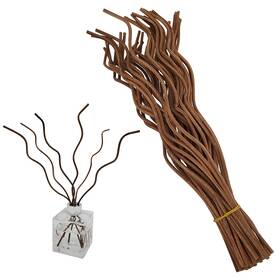 Cutepul 717359080330 11-inch Brown Wavy Natural Rattan Reed Diffuser Sticks 50pcs Fragrance Aromat