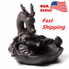 Cxx416204 Us Ceramic Backflow Incense Stick Burner Holder Dragon Lotus Pond