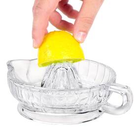 230107mq05-91 Dcqry Manual Lemon Citrus Juicer With Handle And Pour Spout Clear Glass Orange Juic