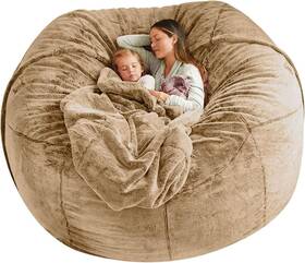 Deladola 733371373649 Bean Bag Cover No Filler Only Big Storage Chair