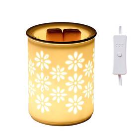 Hlbulb-027 Dicimi Candle Warmer Lamp With Timer 2-in-1 Wax Melt And Night Light Petal