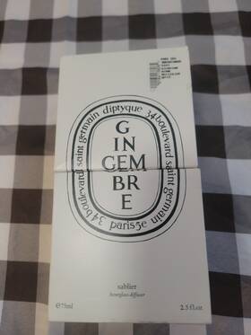 Diptyque 700431409294 Gingembre Sablier Hourglass Diffuser 75ml/2.5oz Nib