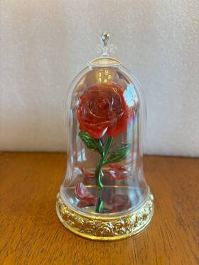 010-01995-10 Disney Bath And Body Works Belle Wallflowers Nightlight Rose