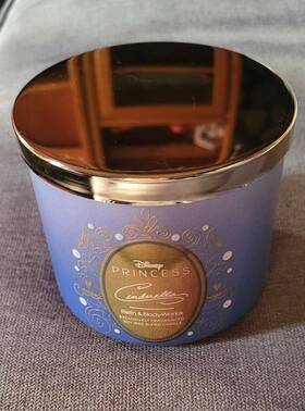 Disney 667659349807 And Bath Body Works Princess Collection Cinderella 3 Wick Candle New