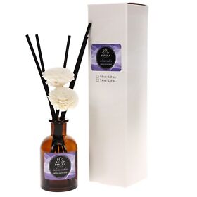 Divina Esencial Lavender Reed Diffuser 4.0 Oz 120 Ml. Amber Glass