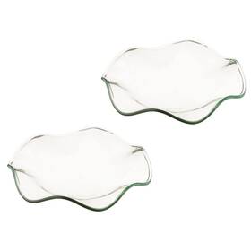 I2nkg037eeytul93219x Doitool 2pcs Replacement Flounces Oil Warmer Dish Wax Melt Liner Glass Candle Bowl Plate