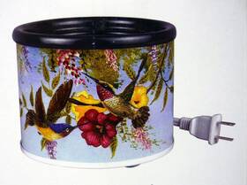 Dolgencorp 400005265747 Home Electric Potpourri Burner Hummingbird And Flowers Design By