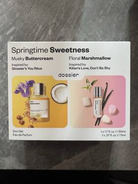 Dossier 95191654 Springtime Sweetness Perfume Duo Set 2pc Fragrance Boxed New
