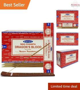 Dragons Blood Incense 880001317846 Sticks And Holder Bundle Smudging Meditation Home