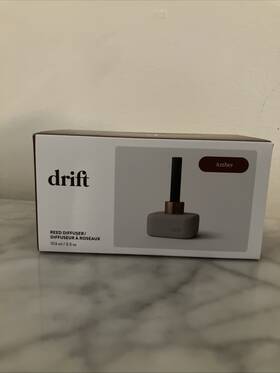 Drift 810148375553 Amber Scented Reed Diffuser - Diffusers For Home 60 Day Scent Life