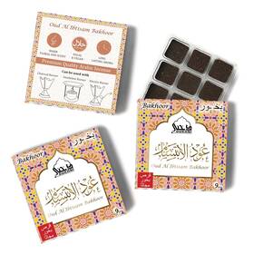 Dukhni Duk3tray Oud Al Ibtisam Bakhoor By 3 Boxes X 9 Piece Each Arabic Inch