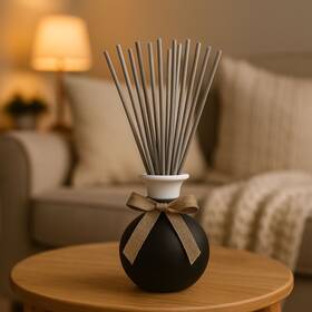 Durazza 712198485865 25 Pack Gray Reed Diffuser Sticks 12 Inch Cotton Refill Set For Essential Oils