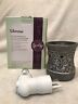 E113366 Scentsy Authentic Discontinued Silvervine Electric Wax Portable Warmer