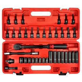 Ey010 Eaceliy 38pcs 3/8 Inch Deep And Shallow Impact Socket Set Torx Bit Phillips Slotted