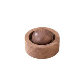 Ysyl00074 Eagyrosi Wooden Essential Oil Diffuser - Round Ball Aromatherapy Walnut And
