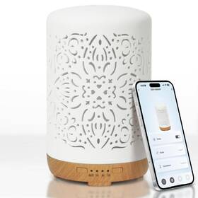 Cd01-250aiot Earnest Living Smart Wifi Essential Oil Diffuser White Ceramic 250 Ml With Alexa Go