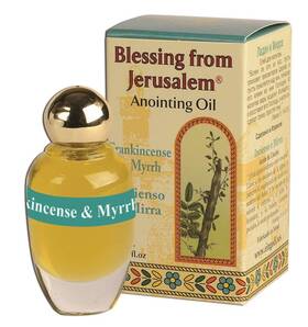 Fba-3431 Ein Gedi Anointing Oil 12ml. - Blessing From Jerusalem Frankincense And Myrrh
