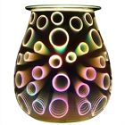 El0717 Us Coosa Circle Pattern Electric Oil Warmer Beautiful Glass 6092016223720