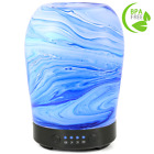 El0752 Coosa Glass Ocean Wave Aromatherapy Essential Oil Diffuser 6092016223959