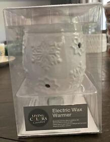 Electric Plug In Wax Warmer Living Colors Candles With Snowflake Motif