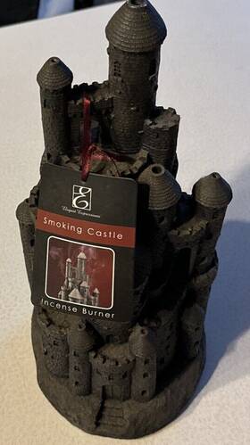 Elegant Expressions 742702229012 Cool Smoking Castle Incense Burner From 12 Inch Tall