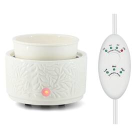 Usm-tl2304 Elusiaka Wax Melt Warmer With Timer 3-in-1 Candle Ceramic Burner Fr